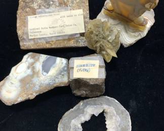 Lot 6, Geode, Agate, Siderite, Paleocene Fossil