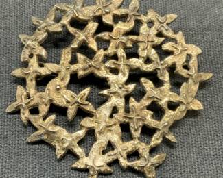 Vintage HAB Hallmarked Sterling Silver Brooch