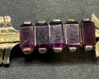 Vintage REJA Sterling Silver Arrow Brooch