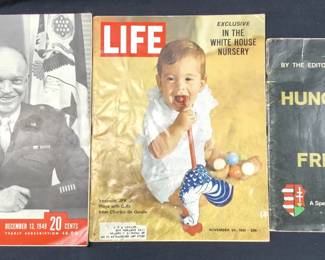 1948, 1956 & 1961 Life Magazines