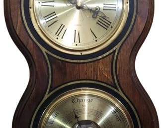 Vintage Bulova Clock Barometer