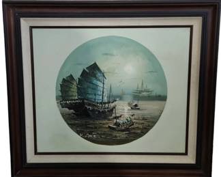 Framed Painting on Canvas