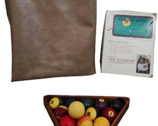 Pool Table Cover and Balls