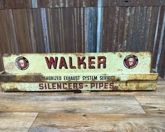 Walker Metal silencers pipes display
