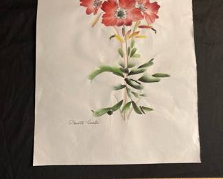 Red Poppy Flowers - Watercolor Painting by Paulette Hunter