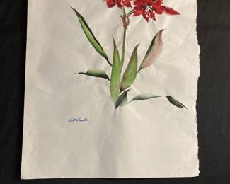 Amaryllis Painting by Paulette Hunter