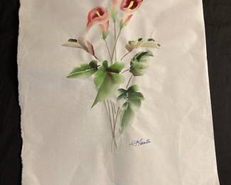 Calla Lily Painting by Paulette Hunter