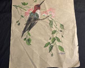 Hummingbird Painting by Paulette Hunter