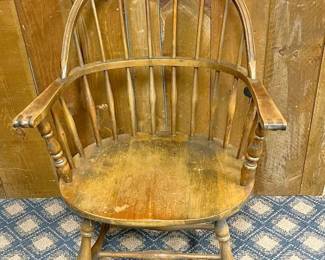 Antique WindsorBack Wooden Chair
