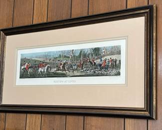 Meeting At Cover Framed Print