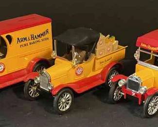 Arm Hammer Model Car Coin Banks
