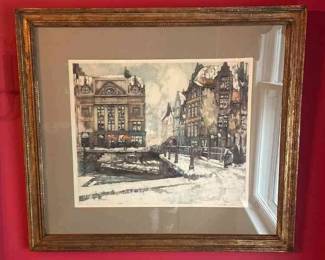 Winter In Brughes By Van Santen