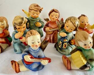 8 West Germany Goebel Angel Orchestra Figurines