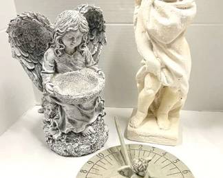 3 Garden Statues