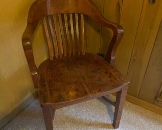 Mission oak chair.