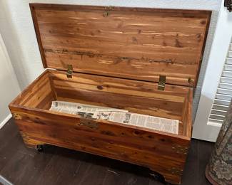 Inside ceder chest