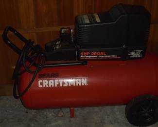 Sears Craftsman  4 HP 25 gal air compressor