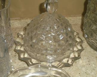 Fostoria domed cheese dish