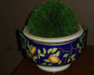 Blue flowerpot