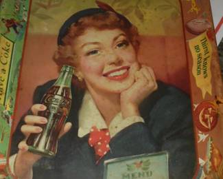 Vintage original metal Coke tray - not repo