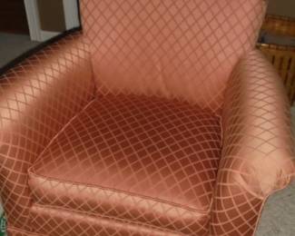 1of 2 matching mauve chairs. Excellent condition - no pets, no smoking no rips, or tears