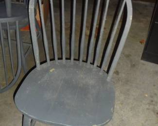 1 of 3 spindle back chairs 