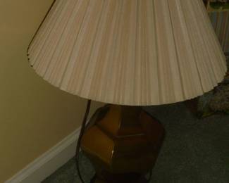 1 of 2 brass desk lamps