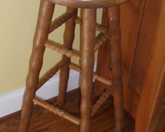 Wood bar stool