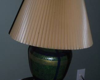 Green table lamp