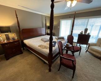 Hickory Chair Company, Hickory, N.C.
King bedroom suit. 