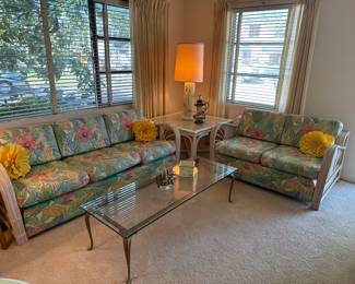 Golden girls wicker sofa