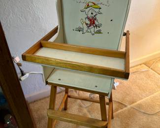 Mid modern high chair