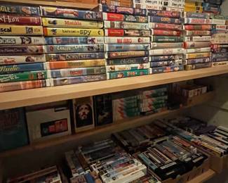 Lots and lots of VHS tapes. $1.00 each