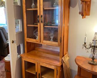 There are two of this style of display cabinet