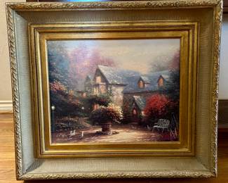 Framed Thomas Kinkade Print 