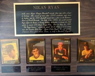 Nolan Ryan commemorative plaque