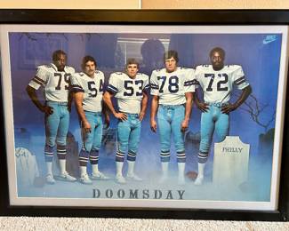 Original Nike Dallas Cowboys “Doomsday Defense” framed poster