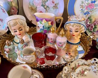 Vintage lady head vases & other pretty treasures