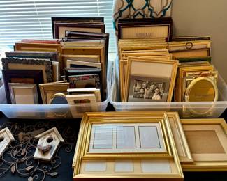 Large selection of picture frames