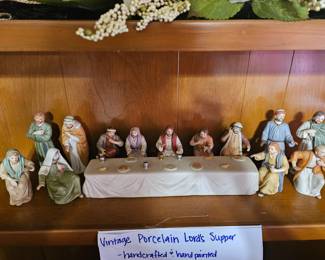 Home interiors vintage Lord’s supper porcelain