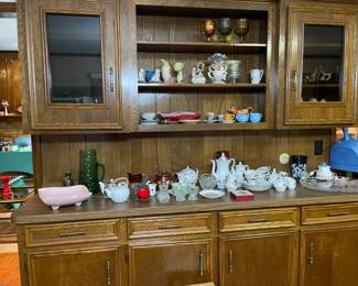 Vintage china tea cups and pots, figurines and beautiful vases