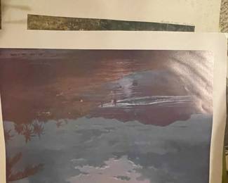 Many unframed beautiful prints.