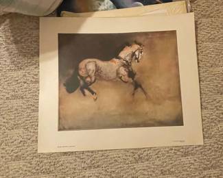 Many unframed beautiful prints.