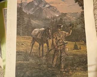 Many unframed beautiful prints.