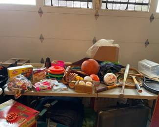 Sports equipment, including baseballs, gloves and bats