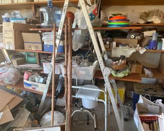 Metal A frame ladder