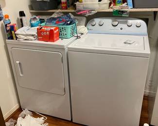 Washer and dryer.