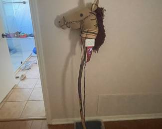 Handmade stick horse.
