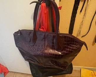 Women's purple bag.