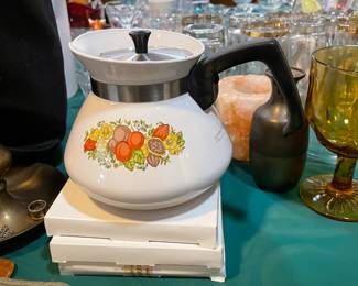 Vintage Corning Ware Spice of Life tea pot.